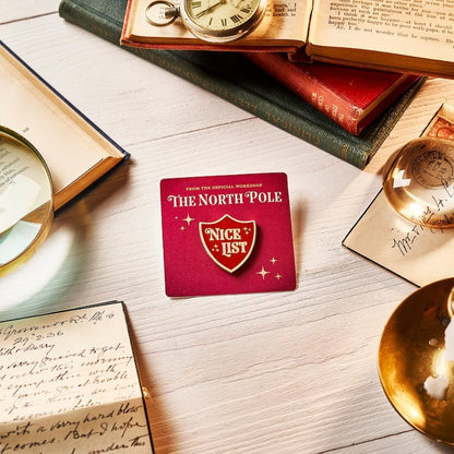 Santa Nice List Enamel Pin Badge