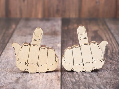 ✨Father's Day Hot Sale 50% OFF--🤣Funny Wooden Middle Finger