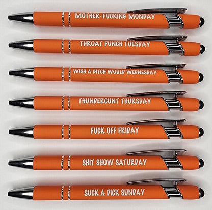 🌈Weekly Mood Ballpoint Pen Set (7 pcs)