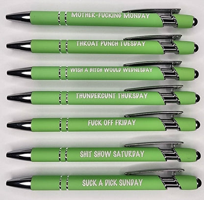 🌈Weekly Mood Ballpoint Pen Set (7 pcs)