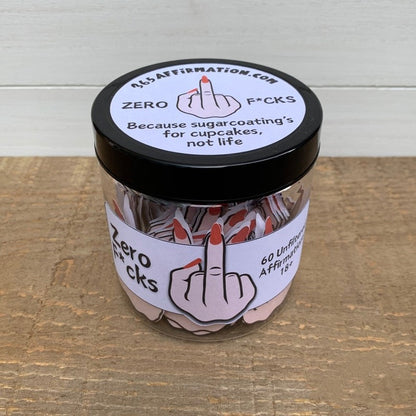 Middle Finger Swear Affirmation Cards