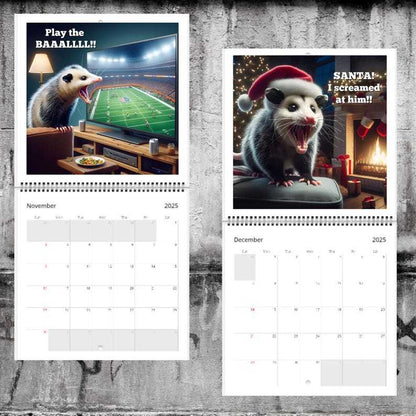 🐭2025 Funny Screaming Possums Calendar