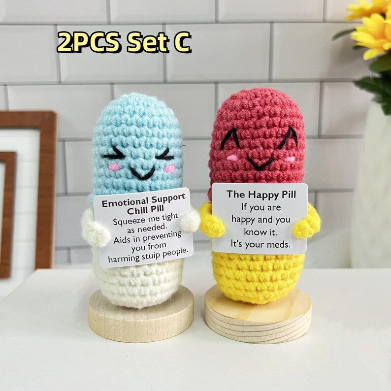 🔥Black Friday 50%OFF-💊Crochet Emotional Support Chill Pil