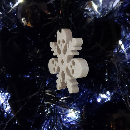 ☠Skull Snowflake Tree Ornaments Set