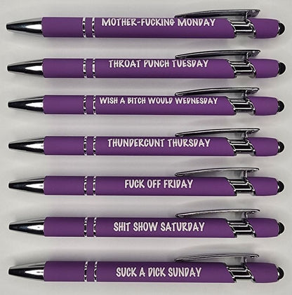 🌈Weekly Mood Ballpoint Pen Set (7 pcs)