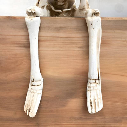 💀Sitting Skeleton Statue Skull Ornament