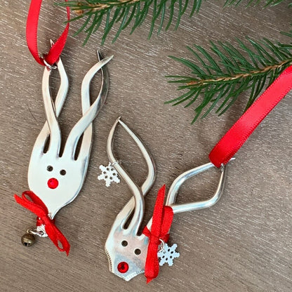 🌲2024 Christmas Gift 50% Off--Fork Reindeer Ornaments