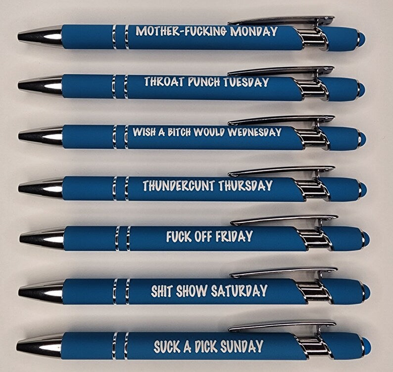 🌈Weekly Mood Ballpoint Pen Set (7 pcs)