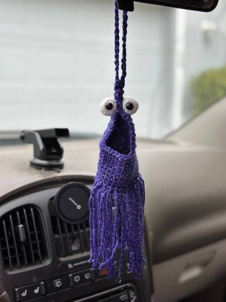🤣Crochet Yep Yep Alien Car Hanger🤣