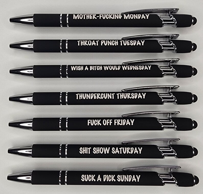 🌈Weekly Mood Ballpoint Pen Set (7 pcs)