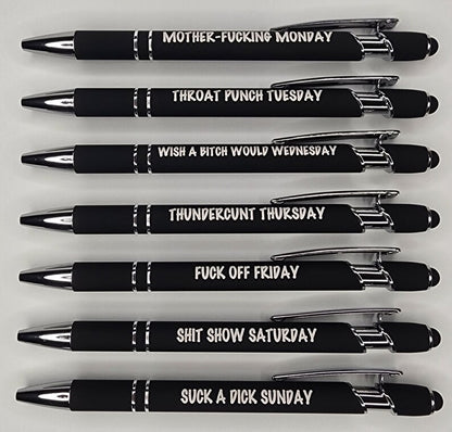 🌈Weekly Mood Ballpoint Pen Set (7 pcs)