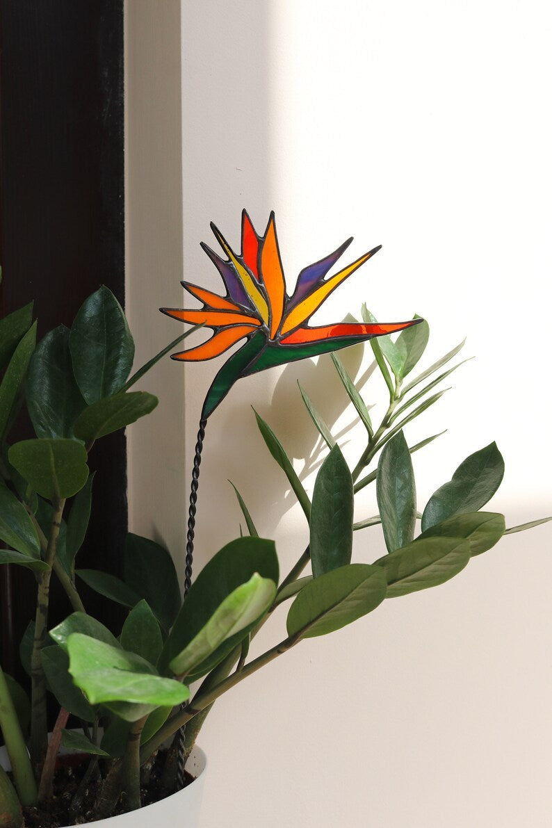 Plant stake Strelitzia Garden decor