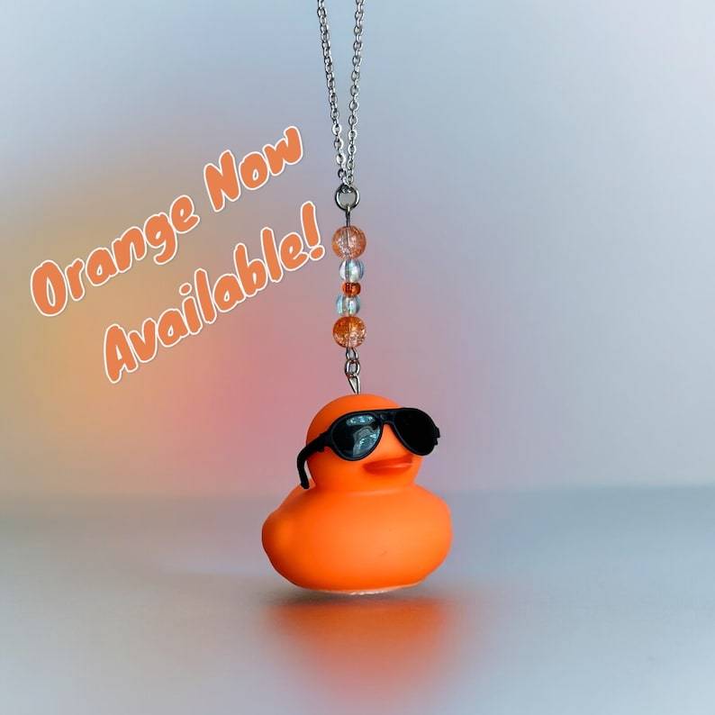Rubber Duck Rear View Mirror Charms