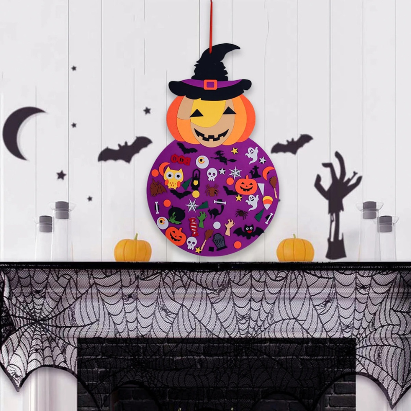SpookyCrafts DIY Halloween Felt Set for Kids