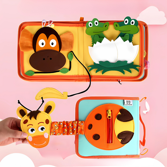 WildWhiz Interactive Jungle Quiet Book