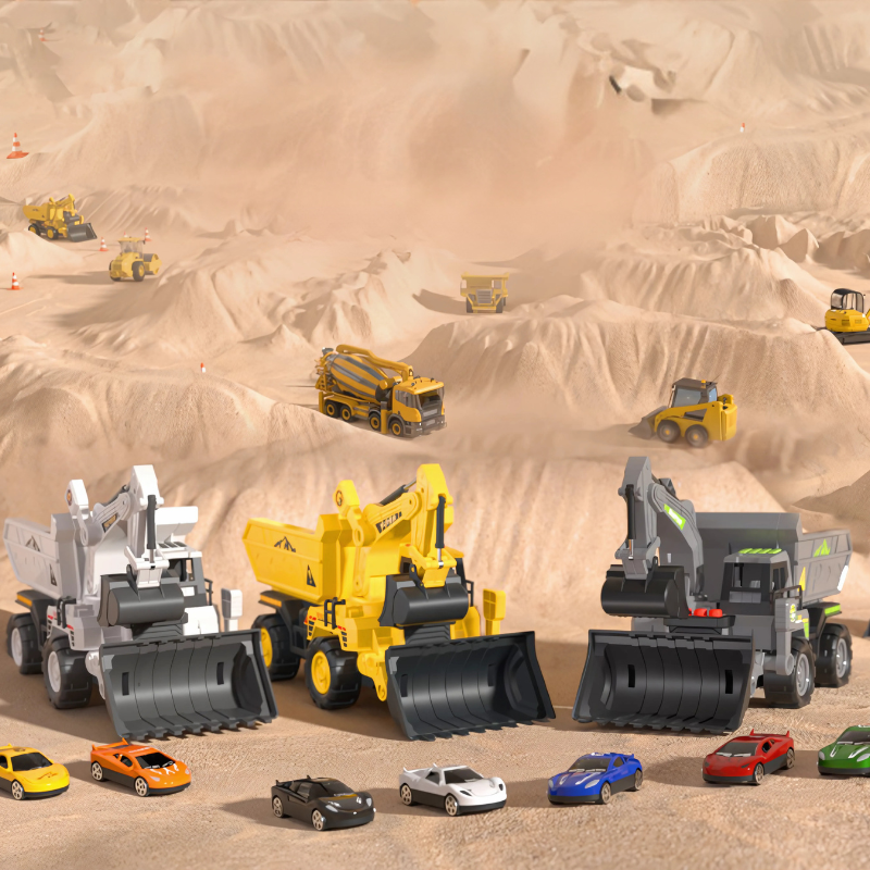 MegaLift Expandable Construction Truck with Action-Packed Launch Ramp