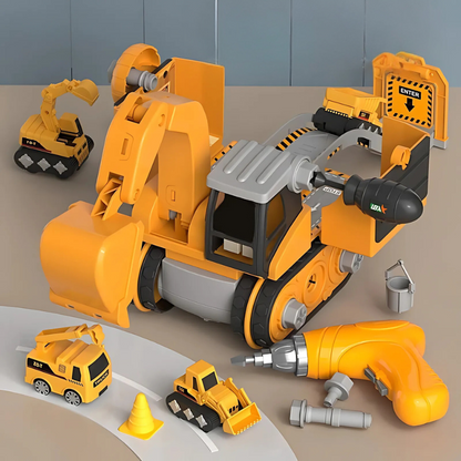 MegaDigger 4-in-1 Build & Play Excavator Set