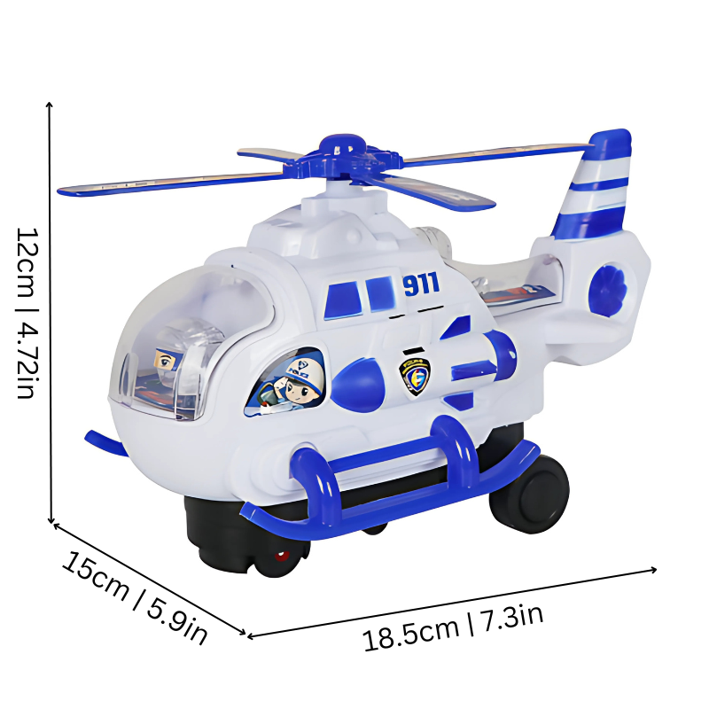 SkyPatrol Interactive Police Helicopter with Lights & Music