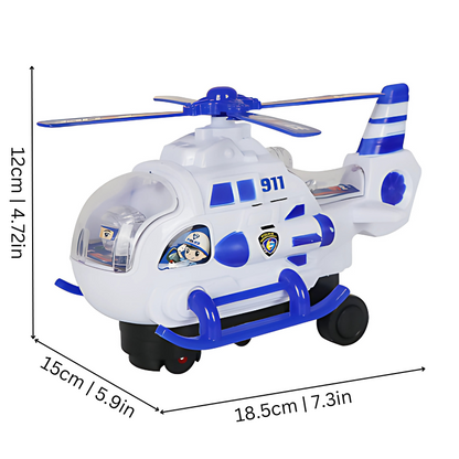 SkyPatrol Interactive Police Helicopter with Lights & Music