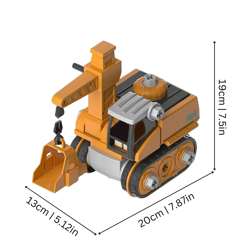 MegaDigger 4-in-1 Build & Play Excavator Set