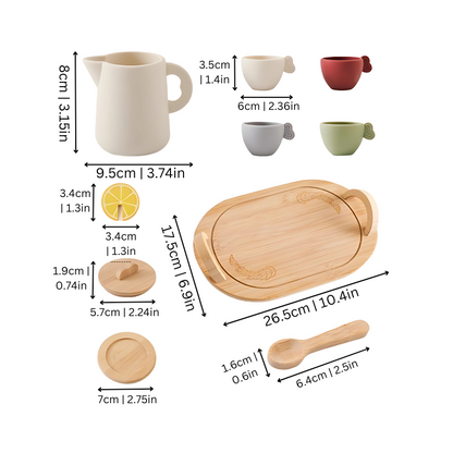 TinyTea Charming Wooden Tea Party Set