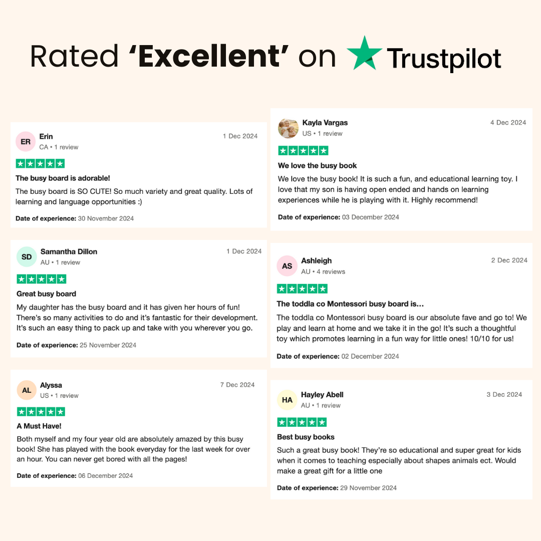 Toddla Montessori Busy Board