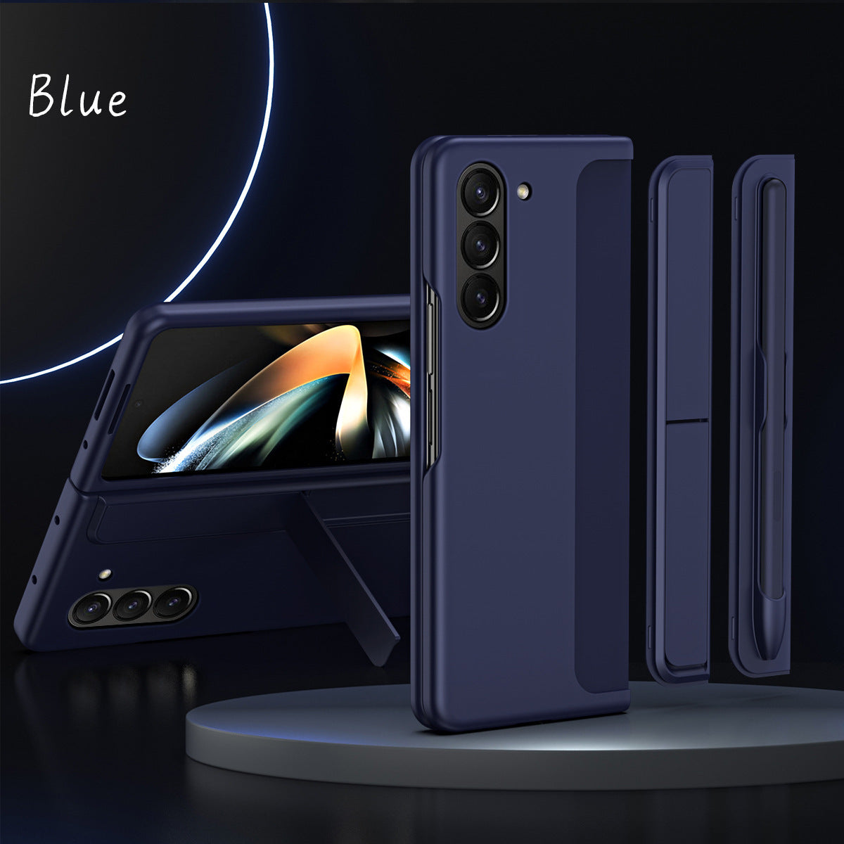 Pen Tray And Bracket 2 in 1 Shockproof Phone Case For Galaxy Z Fold 6/5/4/3