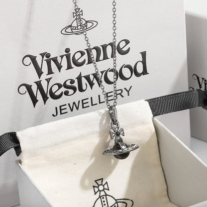 Saturn 3D Crystal Necklace – Stunning & Adjustable Pendant