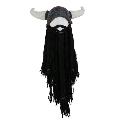 🎄Christmas Promotion 30% Off - Viking Warrior Handmade Woolen Hat