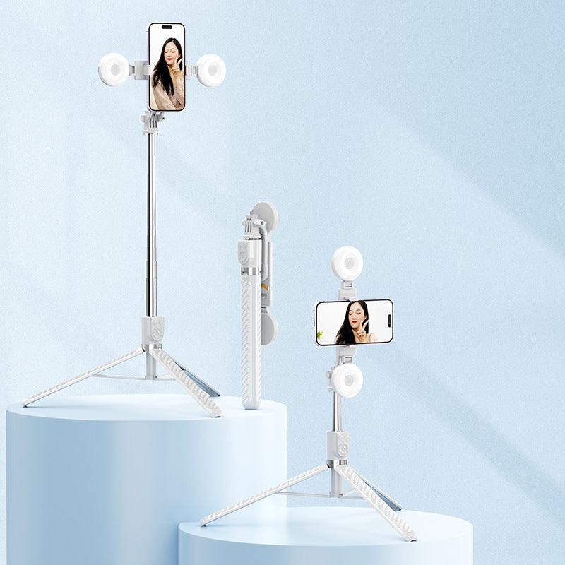 【NEW GENERATION】🤳Bluetooth Selfie Stick Tripodwith Double Fill Lights 💡💡