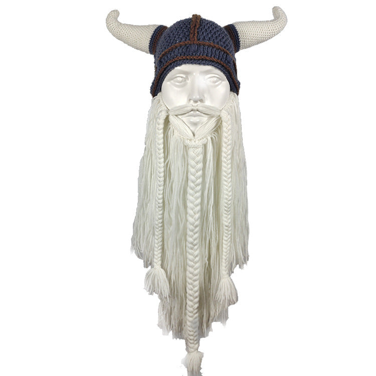 🎄Christmas Promotion 30% Off - Viking Warrior Handmade Woolen Hat