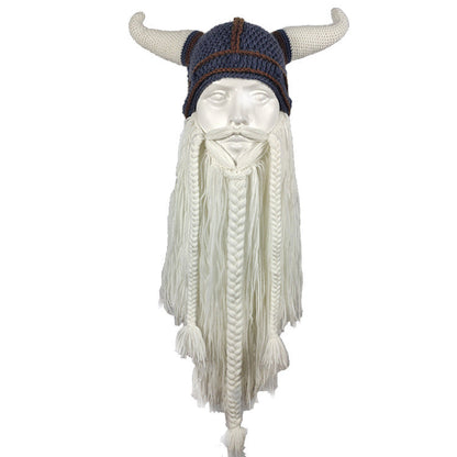 🎄Christmas Promotion 30% Off - Viking Warrior Handmade Woolen Hat