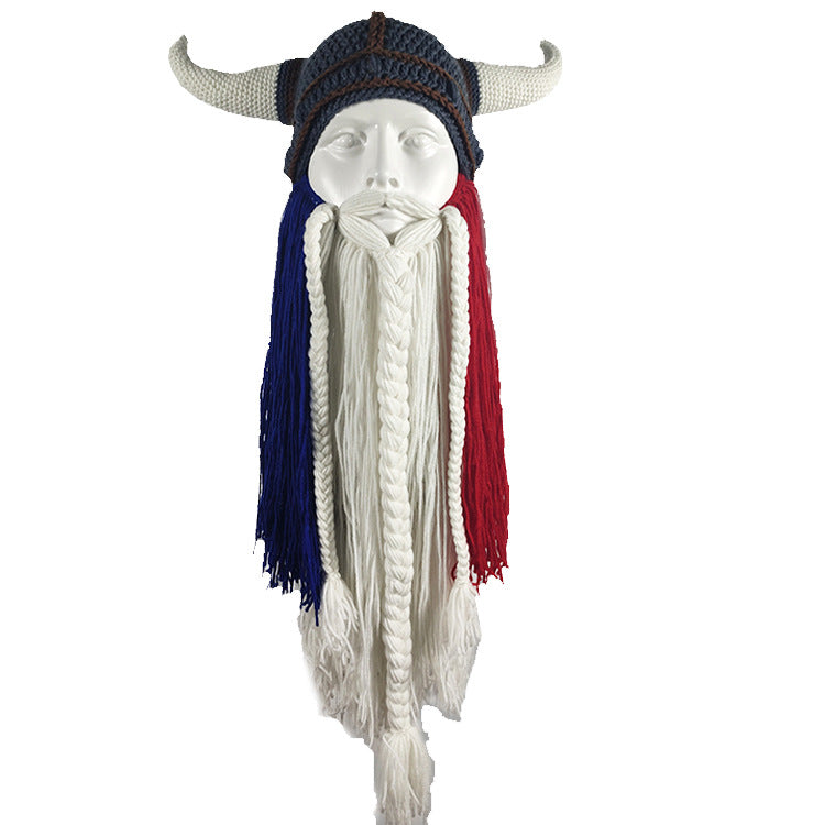 🎄Christmas Promotion 30% Off - Viking Warrior Handmade Woolen Hat