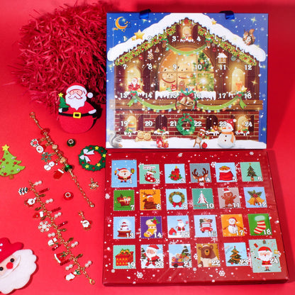 24 Pcs DIY Christmas Advent Calendar Bracelets