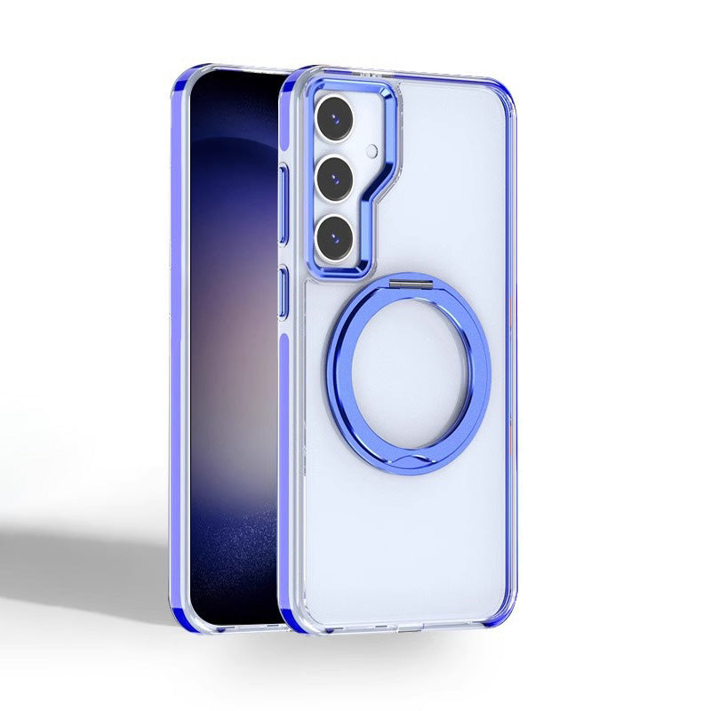 Metal Magnetic Bracket Anti-fall Protective Phone Case For Galaxy