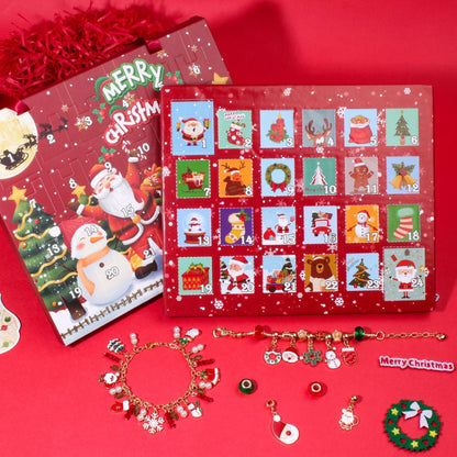 24 Pcs DIY Christmas Advent Calendar Bracelets
