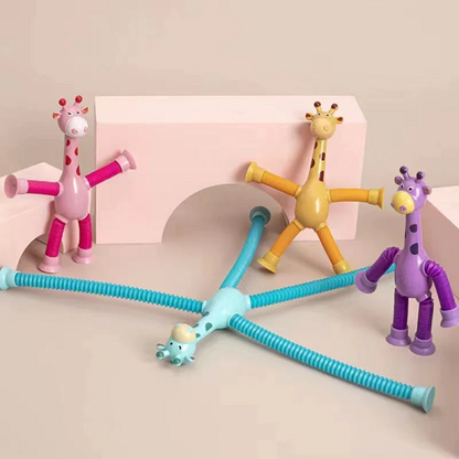 🔥🔥LAST DAY BIG SALE--Telescopic suction cup giraffe toy