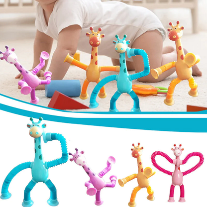 🔥🔥LAST DAY BIG SALE--Telescopic suction cup giraffe toy