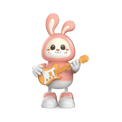RockBunny Groovy Guitarist Rabbit Toy with Music & Lights