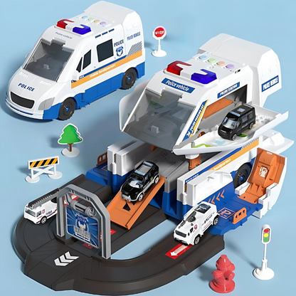 RescueBase Transformable Emergency Vehicle Playset