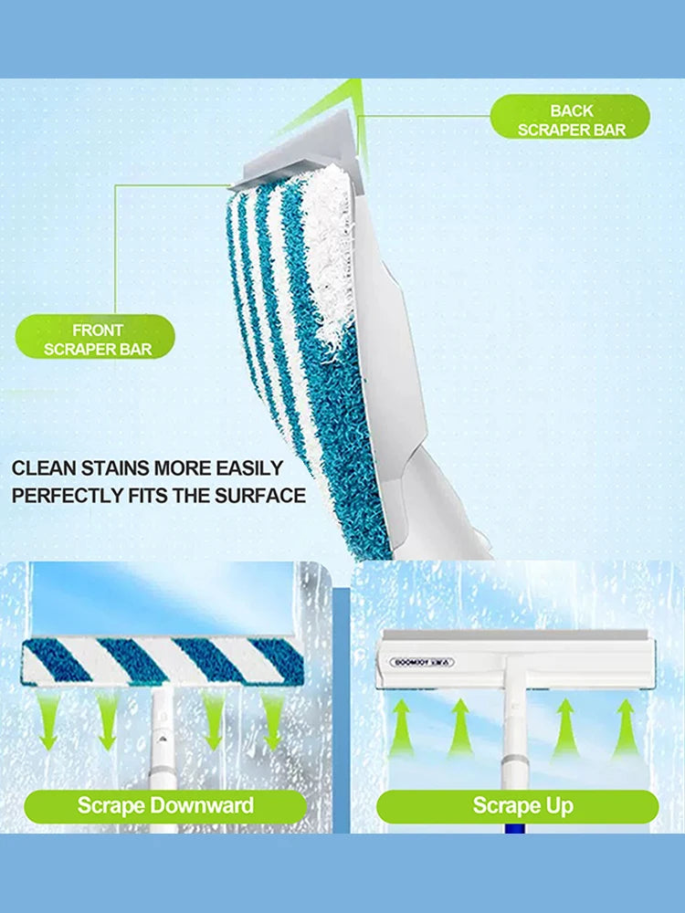 WINDOW SQUEEGEE WITH SPRAY