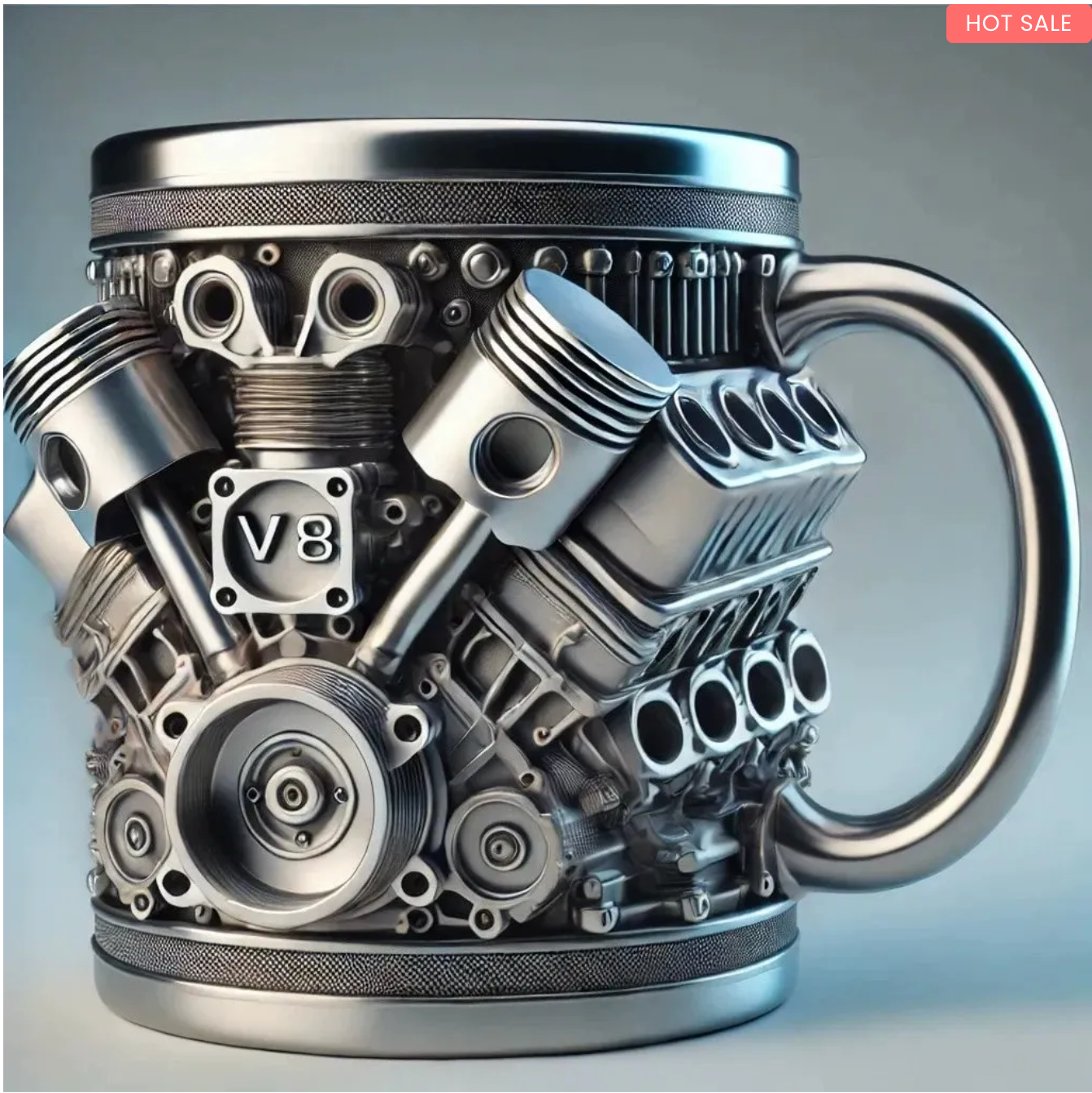🛠Mechanic ⚙3D Engine Stainless Steel Mug