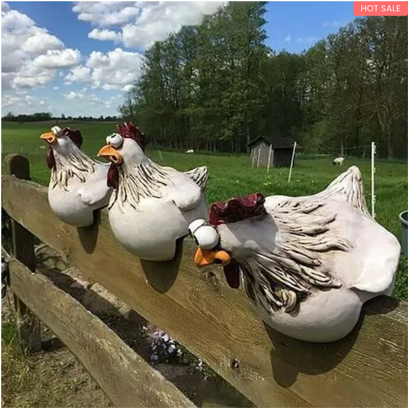 🐓Garden Resin Chicken Sculpture