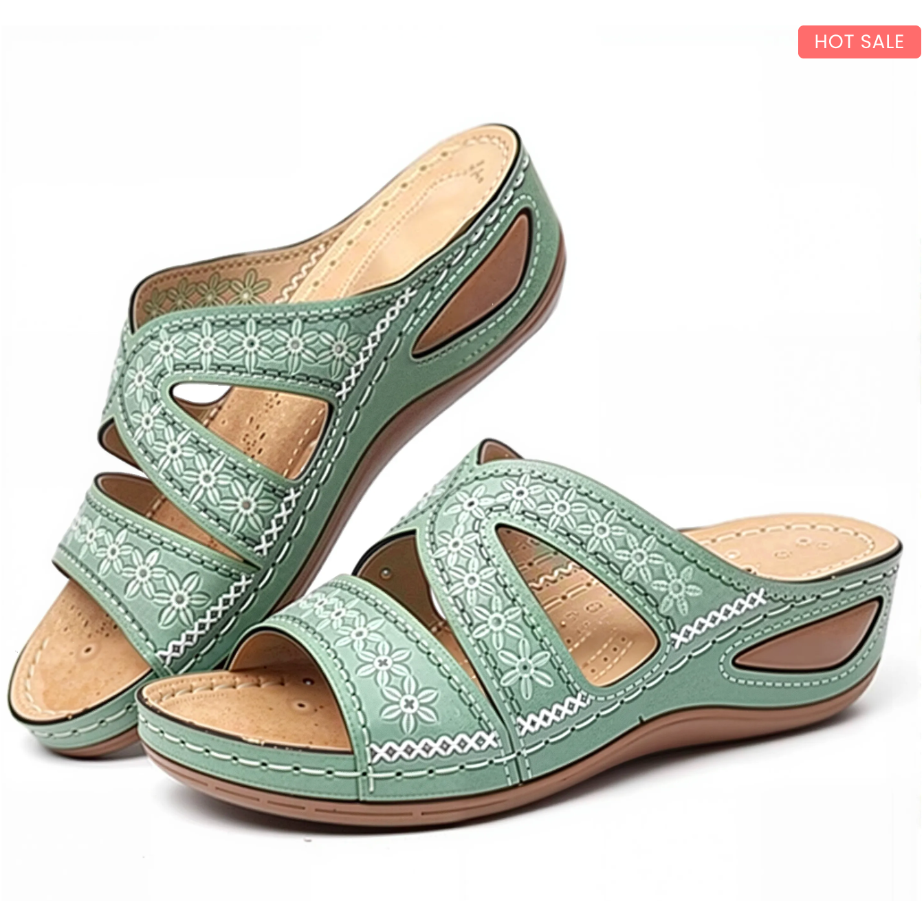 Women's Summer Wedge Sandals – Comfortable & Stretchy