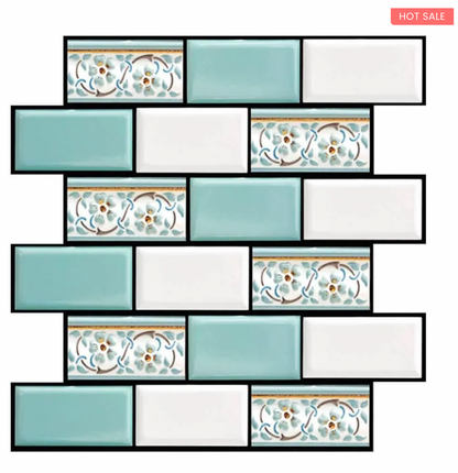 10Pcs 3D Peel and Stick Wall Tiles(12x12 inches)