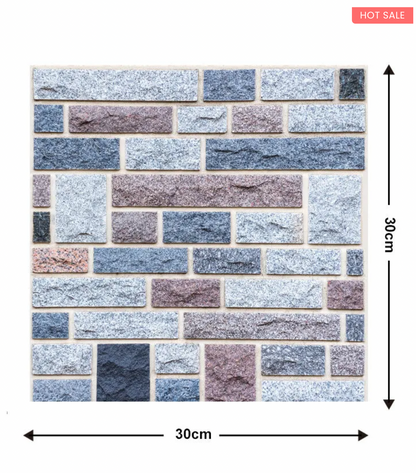 10Pcs 3D Peel and Stick Wall Tiles(12x12 inches)