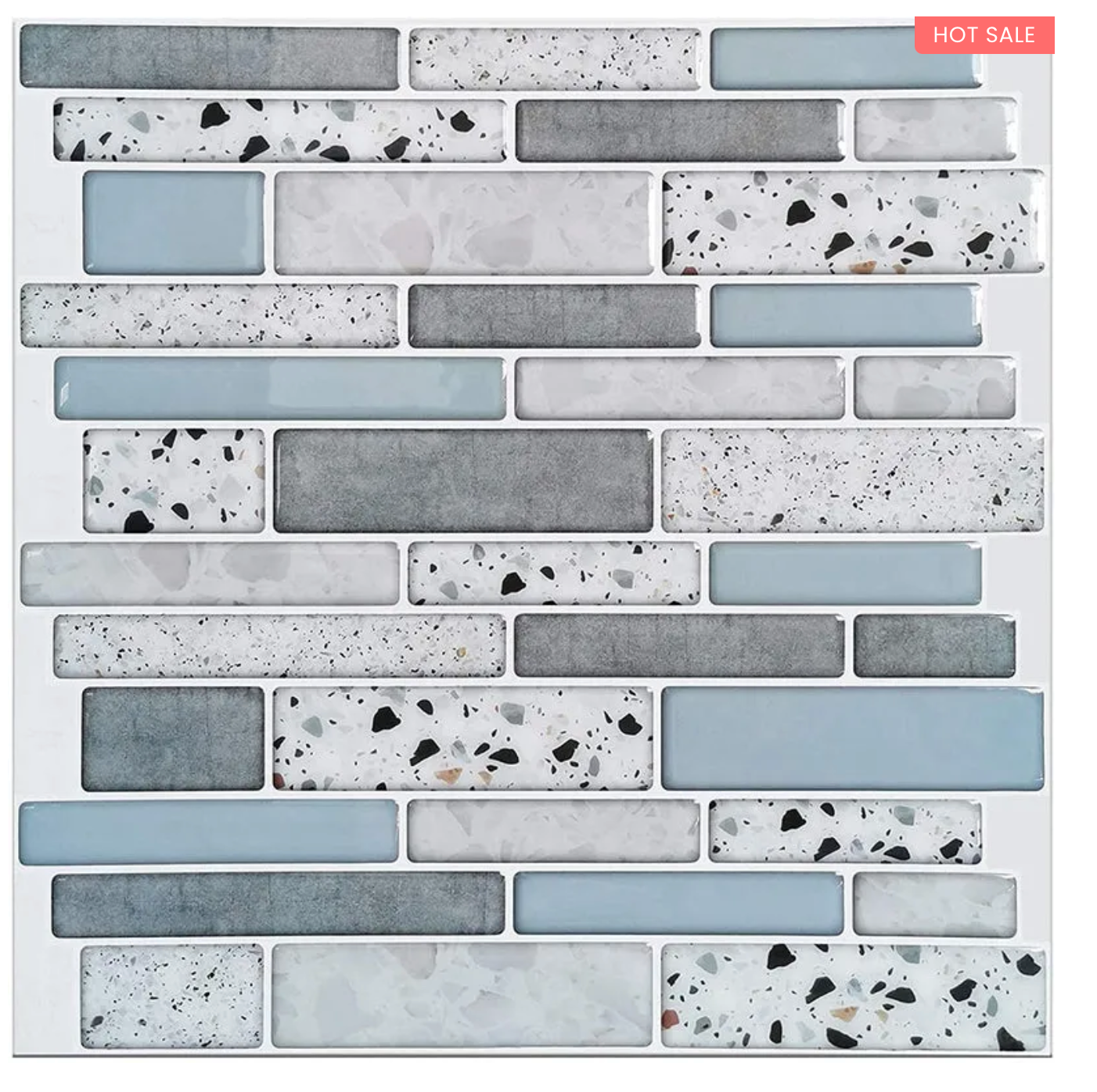 10Pcs 3D Peel and Stick Wall Tiles(12x12 inches)
