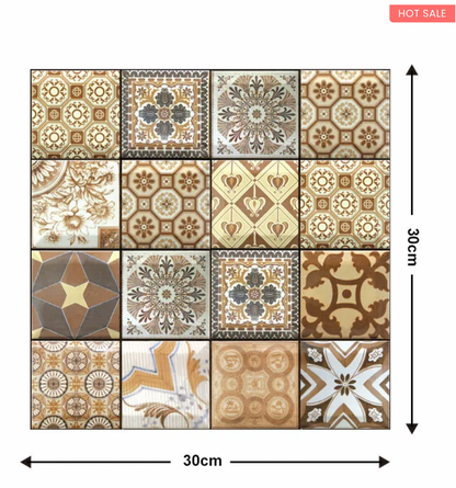 10Pcs 3D Peel and Stick Wall Tiles(12x12 inches)