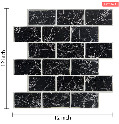 10Pcs 3D Peel and Stick Wall Tiles(12x12 inches)