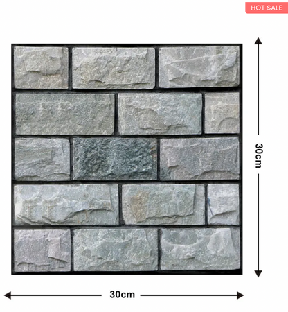 10Pcs 3D Peel and Stick Wall Tiles(12x12 inches)